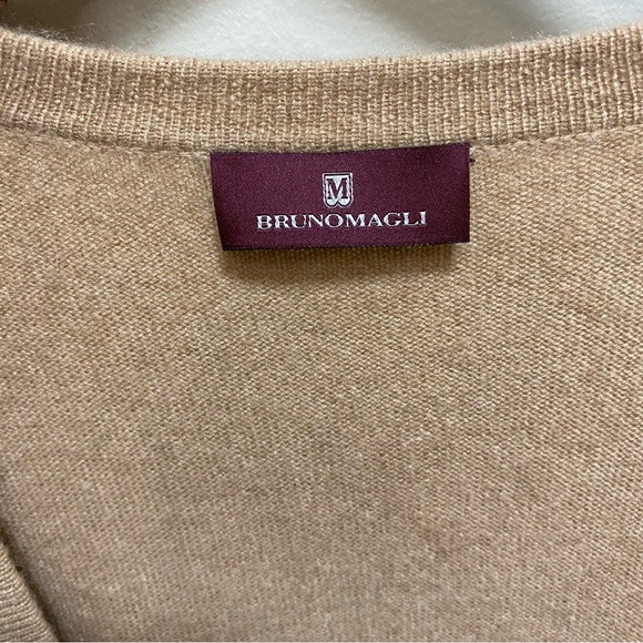 Bruno Magli Tie Front Cashmere Cardigan Large - Picture 5 of 10